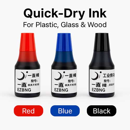 Quick-Dry Ink – For Plastic, Glass & Wood Surfaces (25ml)