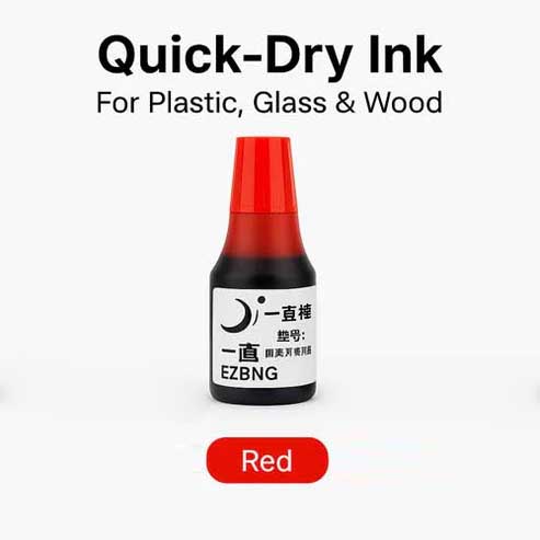 Quick-Dry Ink – For Plastic, Glass & Wood Surfaces (25ml)