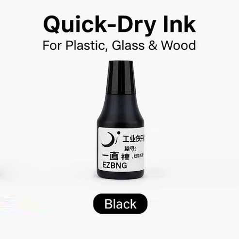 Quick-Dry Ink – For Plastic, Glass & Wood Surfaces (25ml)