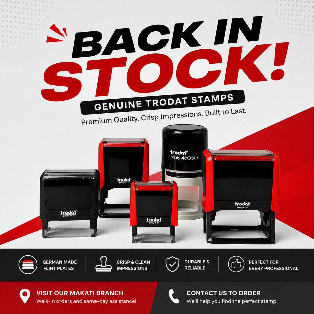 Genuine Trodat Self-Inking Stamps in Metro Manila | Quickprints