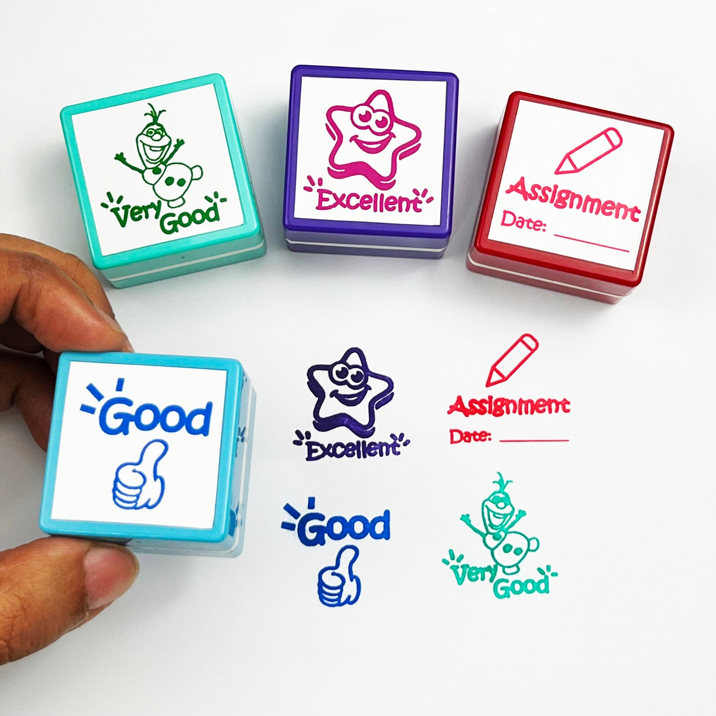 Fun & Colorful Teacher Stamps – Buy as a Set or Individually!