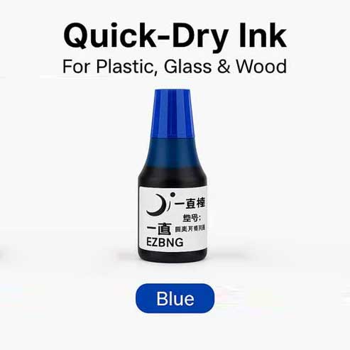 Quick-Dry Ink – For Plastic, Glass & Wood Surfaces (25ml)