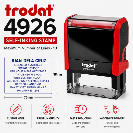 Trodat Printy 4926 Self-Inking Stamp (75×38 mm)